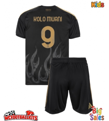 Juventus Randal Kolo Muani #9 Replica Third Stadium Kit for Kids 2026-27 Short Sleeve (+ pants)